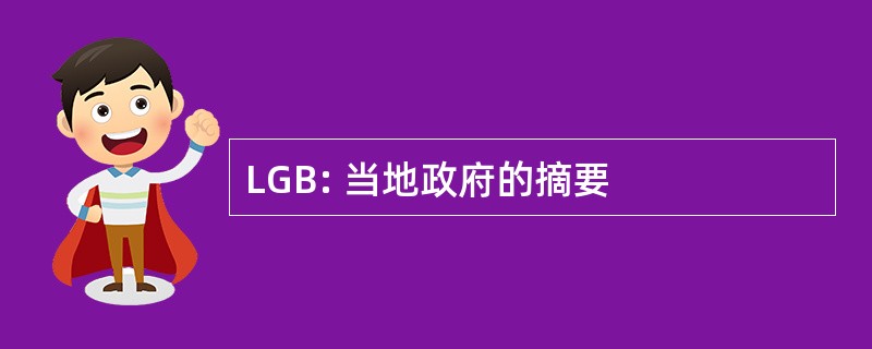 LGB: 当地政府的摘要