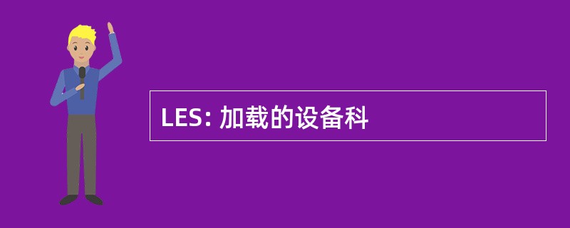 LES: 加载的设备科