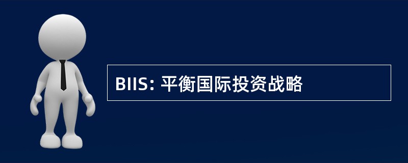 BIIS: 平衡国际投资战略