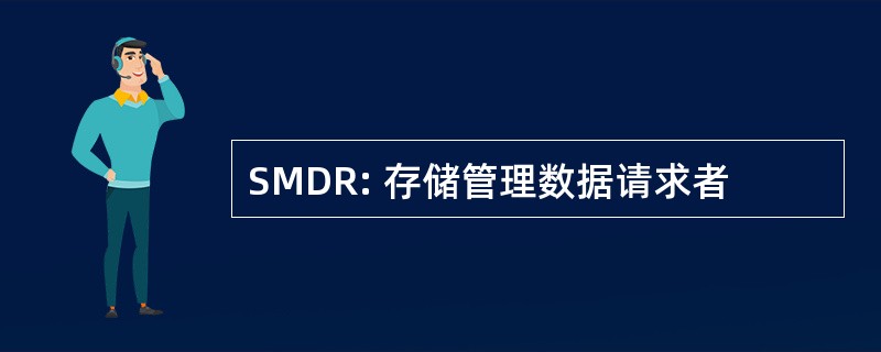 SMDR: 存储管理数据请求者