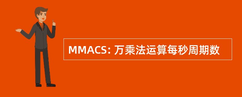 MMACS: 万乘法运算每秒周期数