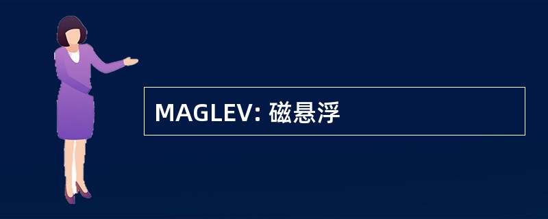 MAGLEV: 磁悬浮