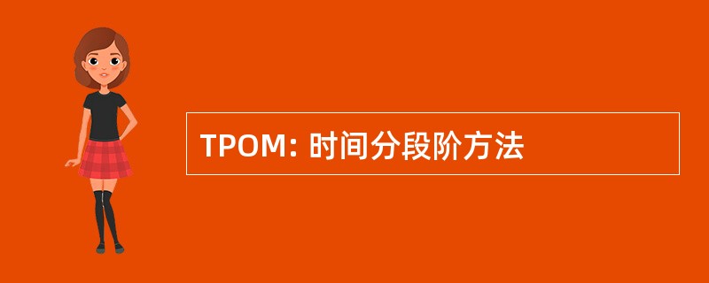 TPOM: 时间分段阶方法