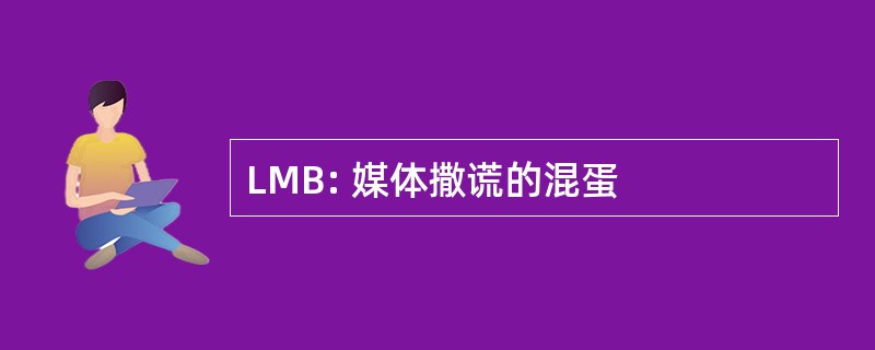 LMB: 媒体撒谎的混蛋