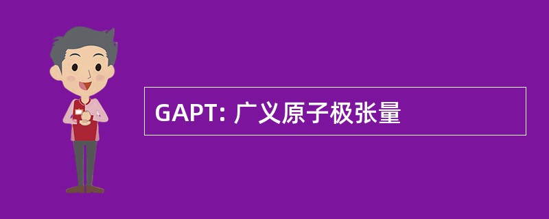 GAPT: 广义原子极张量