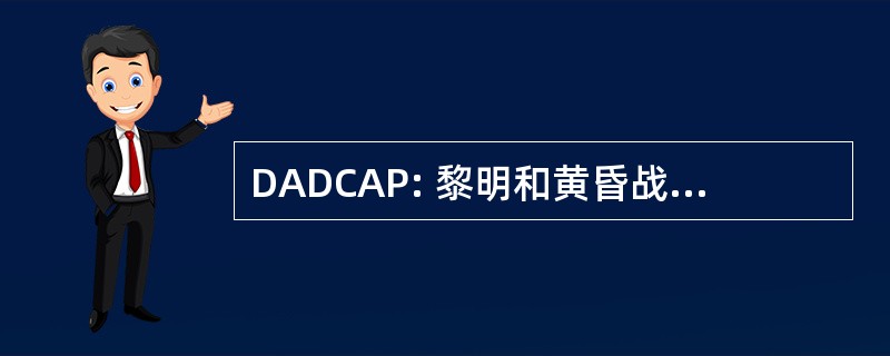 DADCAP: 黎明和黄昏战斗空中巡逻