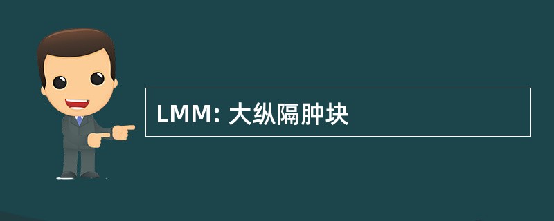 LMM: 大纵隔肿块