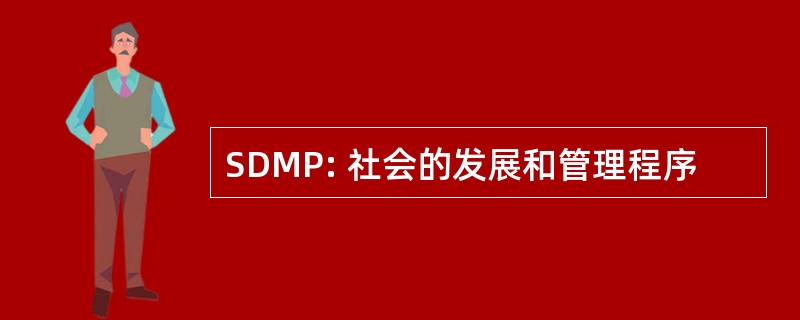 SDMP: 社会的发展和管理程序