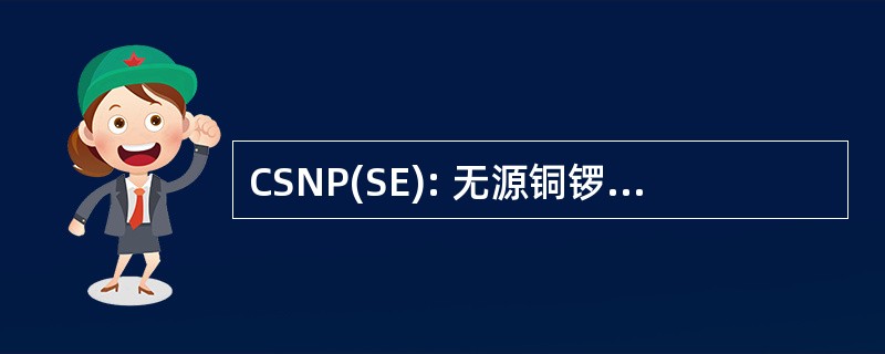 CSNP(SE): 无源铜锣节 (美国国防部)