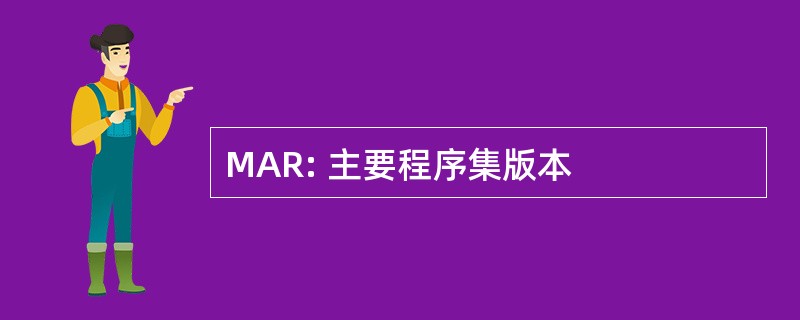 MAR: 主要程序集版本