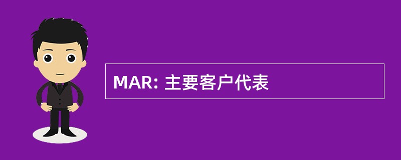 MAR: 主要客户代表