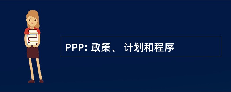 PPP: 政策、 计划和程序