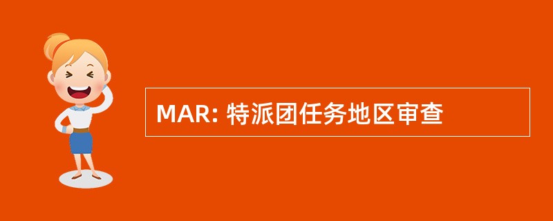 MAR: 特派团任务地区审查