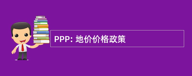 PPP: 地价价格政策