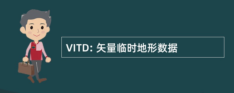 VITD: 矢量临时地形数据