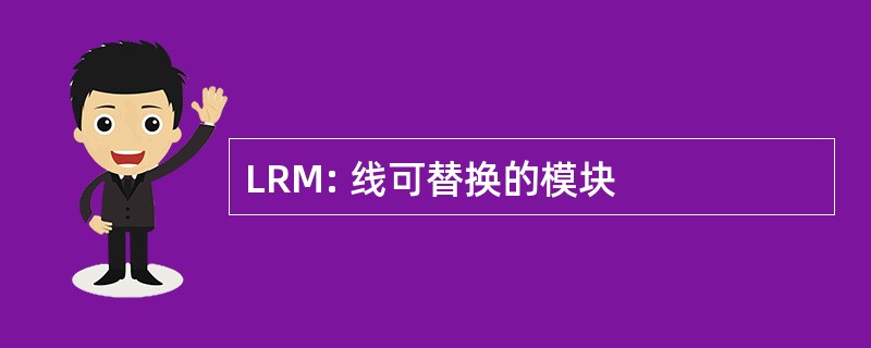 LRM: 线可替换的模块