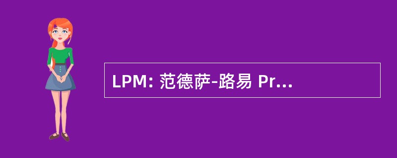 LPM: 范德萨-路易 Projektmanagement BV