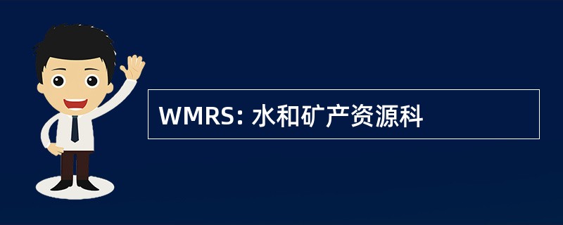 WMRS: 水和矿产资源科