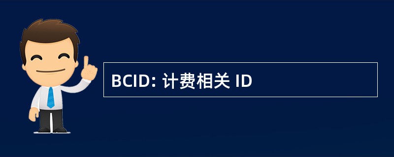 BCID: 计费相关 ID