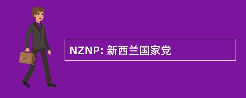 NZNP: 新西兰国家党