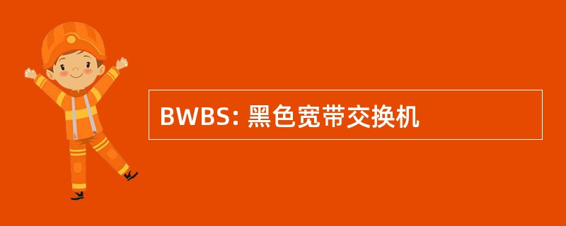 BWBS: 黑色宽带交换机