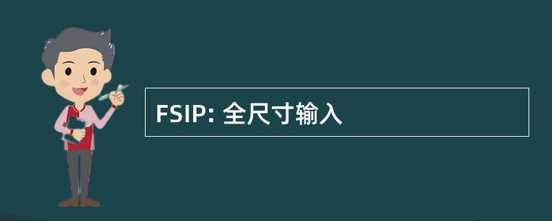 FSIP: 全尺寸输入