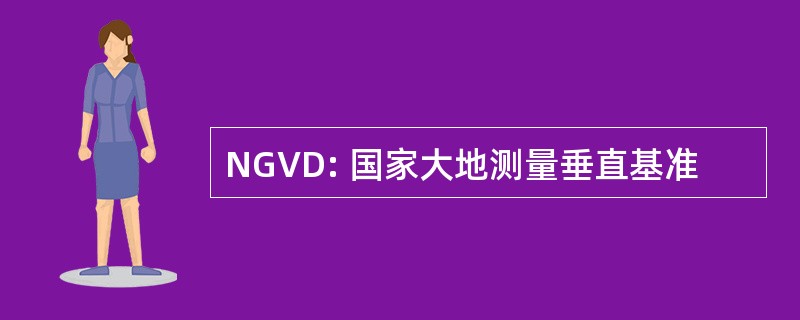 NGVD: 国家大地测量垂直基准