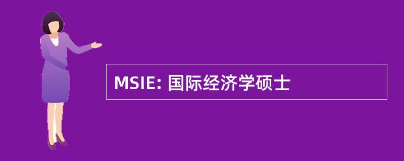 MSIE: 国际经济学硕士