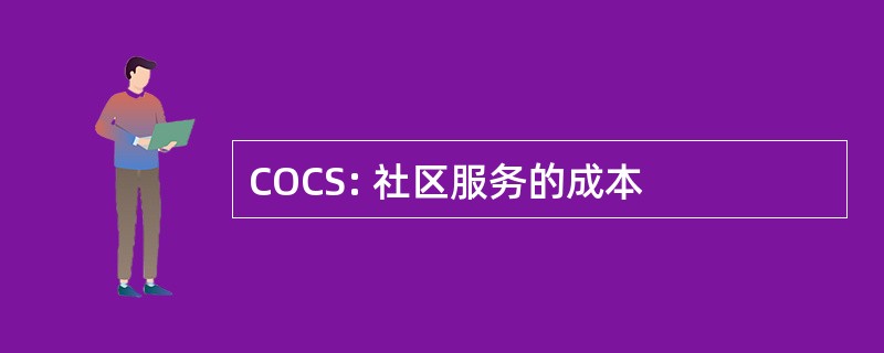 COCS: 社区服务的成本