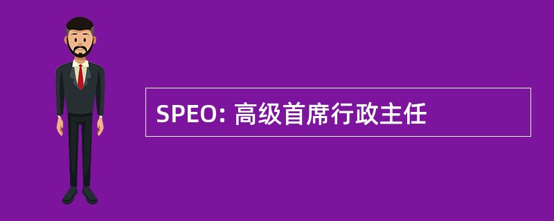 SPEO: 高级首席行政主任