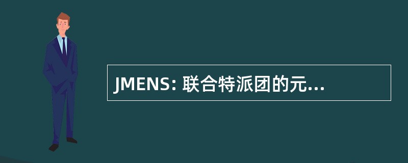 JMENS: 联合特派团的元素需要声明