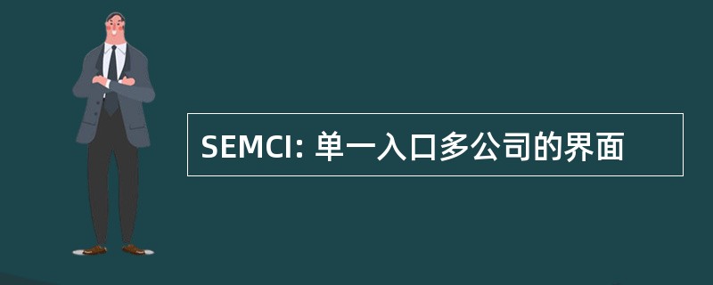 SEMCI: 单一入口多公司的界面