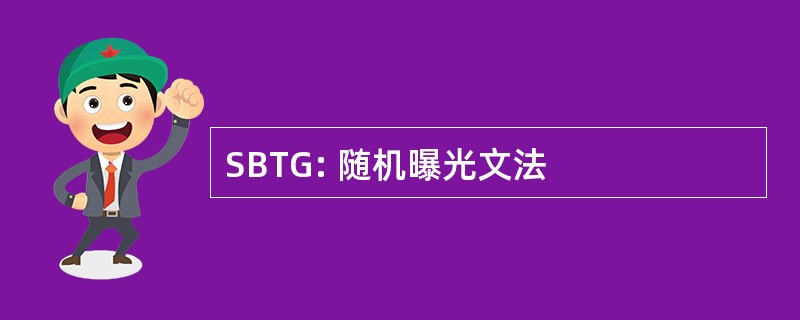 SBTG: 随机曝光文法