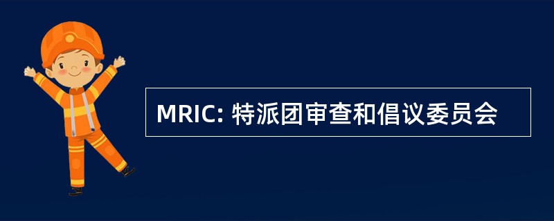 MRIC: 特派团审查和倡议委员会