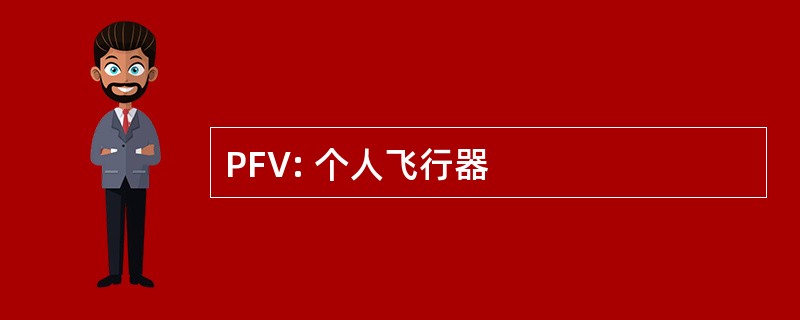 PFV: 个人飞行器