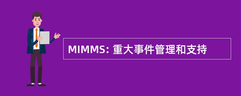 MIMMS: 重大事件管理和支持