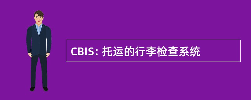 CBIS: 托运的行李检查系统