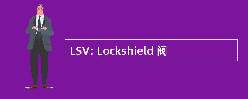 LSV: Lockshield 阀