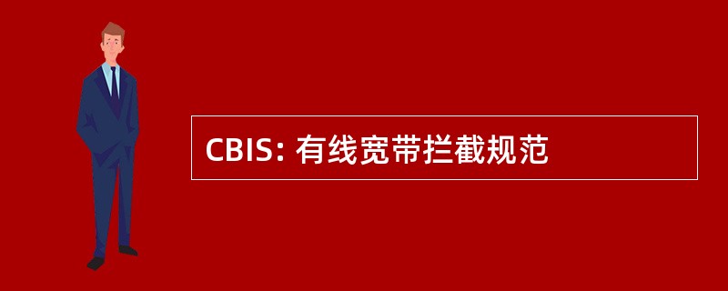 CBIS: 有线宽带拦截规范