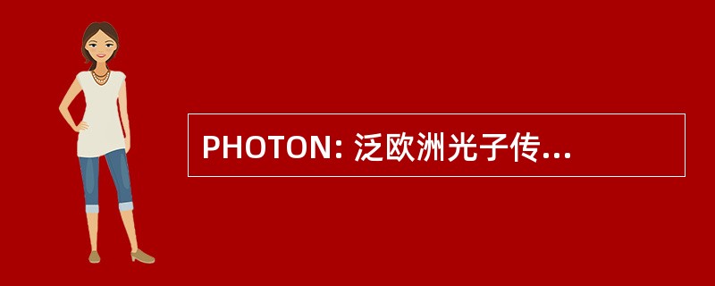 PHOTON: 泛欧洲光子传输覆盖网络