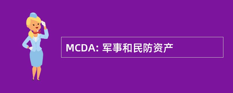 MCDA: 军事和民防资产