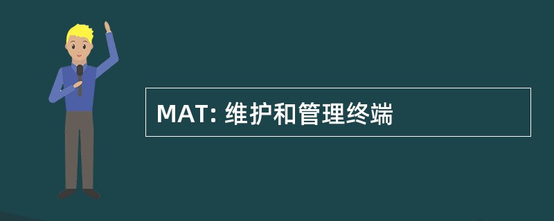 MAT: 维护和管理终端