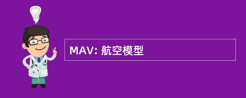 MAV: 航空模型