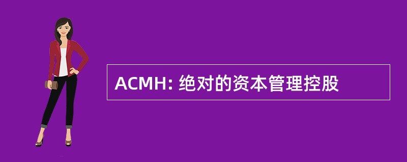 ACMH: 绝对的资本管理控股