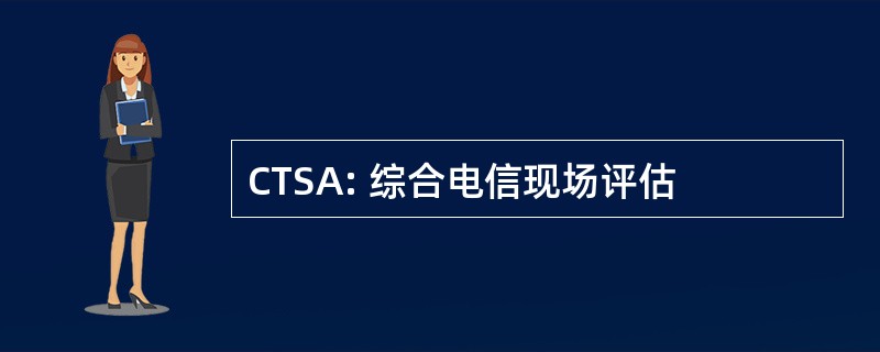 CTSA: 综合电信现场评估