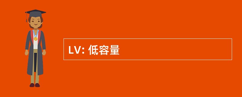 LV: 低容量