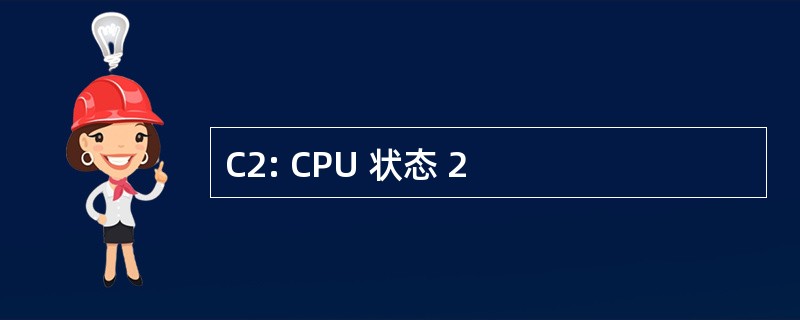 C2: CPU 状态 2