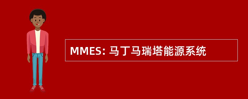 MMES: 马丁马瑞塔能源系统