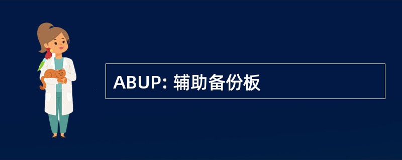 ABUP: 辅助备份板