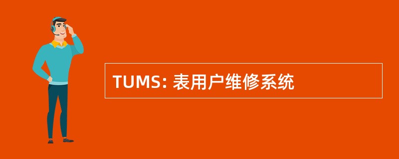 TUMS: 表用户维修系统